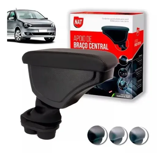 Apoio Descanso Braço Volkswagen Polo Preto 2002/ - NAT