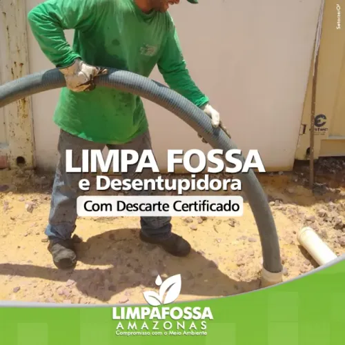 Limpeza de Fossa Com Certificado
