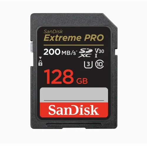 Cartão de memória Sandisk 128GB Extreme PRO 200MB/s