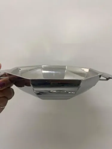 Bandeja de Inox octogonal pequena