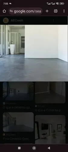 Piso líquido cimento queimado