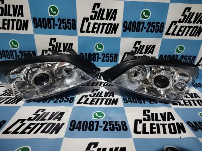 par de farol cromado astra 2003 2004 2005 2006 2007 2008 2009 2010 2011 novos importado 11