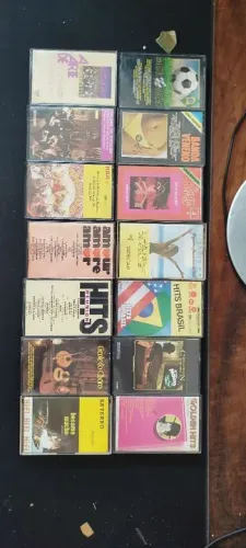 Lote de fitas K7 - Coleção de Músicas Variadas