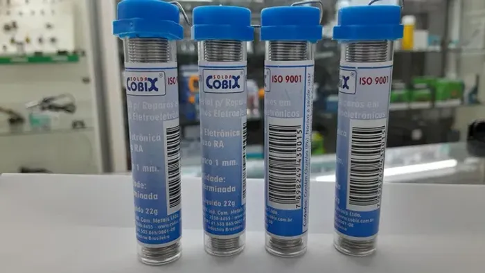 Solda Cobix Para Reparos Em Eletrônica  22 Gramas Cada   10 Unidades