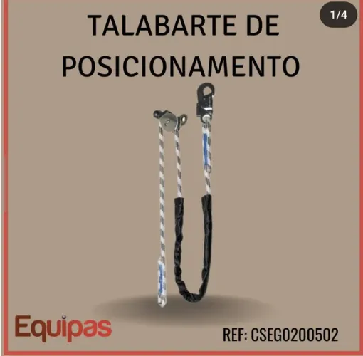 TALABARTE DE POSICIONAMENTO REGU C/ CORDA 12MM/2M CSEG
