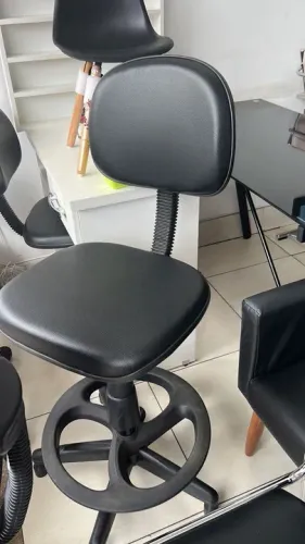 Cadeira caixa secretaria giratória