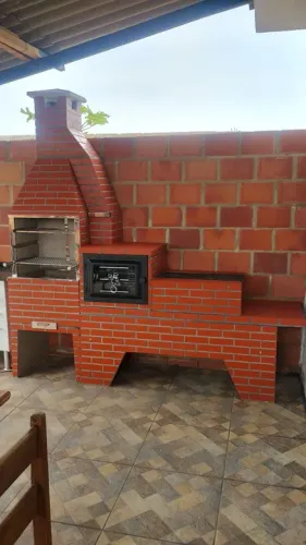 Churrasqueira forno e fogão a lenha
