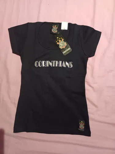 Camiseta Corinthians Feminina P e M