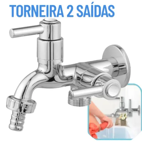 Torneira ABS para Tanque e Máquina de Lavar - Acionamento Rápido CS120