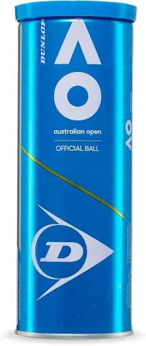 Tubo de bola de Tênis Dunlop Australian Open - Tubo com 3 bolas / cada