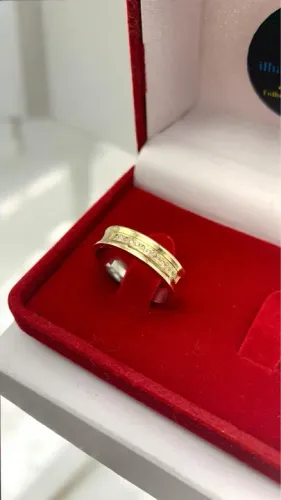 Par de Alianças de Moeda Antiga 