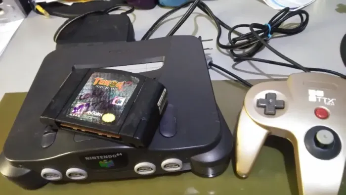 Nintendo 64 + jogo turok 2 / perfeito estado
