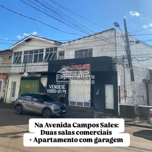 PRÉDIO COM 5 SALAS E 1 APTO POR 799 MIL