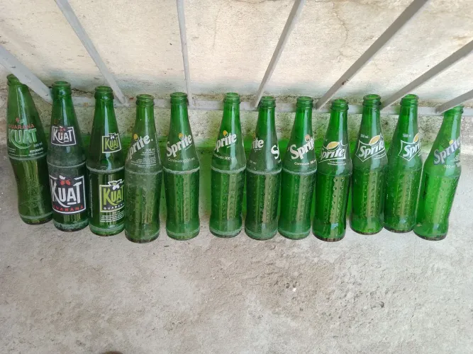 Garrafa de vidro de kuat e sprite de 300ml