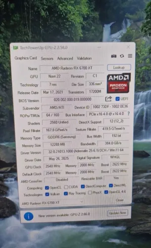 AMD Radeon RX 6700 XT 3 ventoinhas