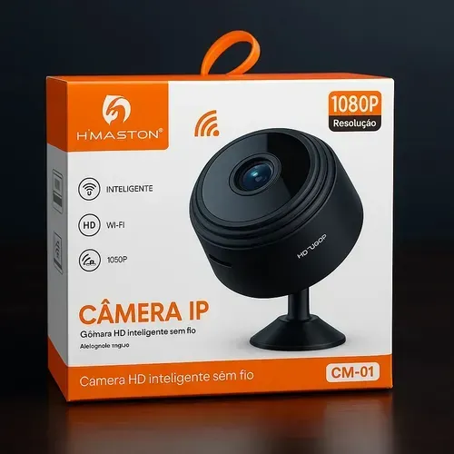 Mini Câmera Wifi Full HD Discreta Visão Noturna - R$ 59,99