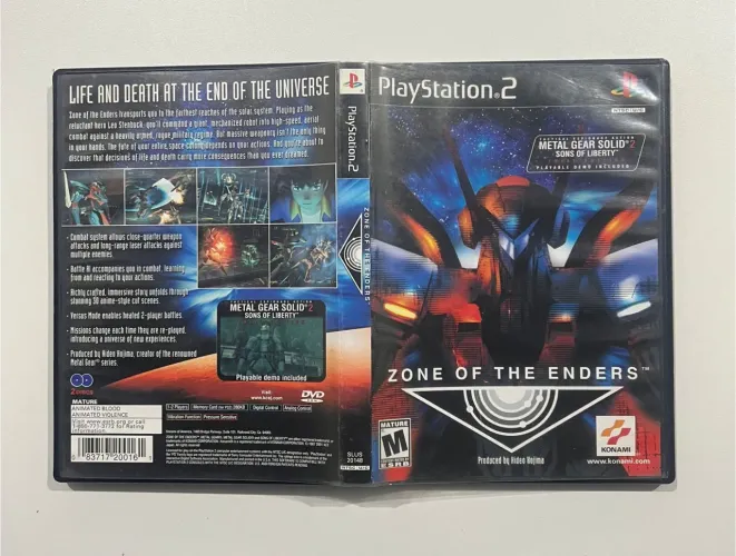 Zone of the Enders ps2 cib