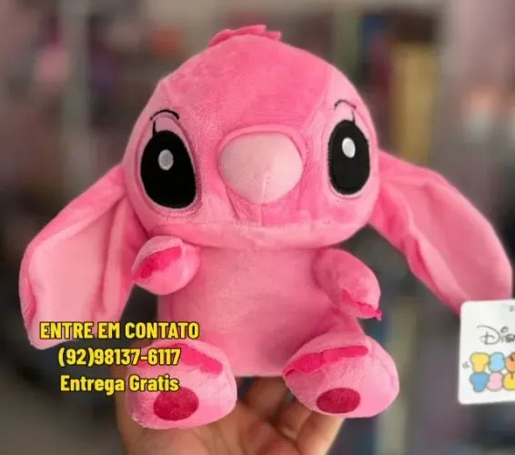 Pelucia do Stitch Azul e Rosa 22cm e 55cm - Entrega das 9 até as 22hrs