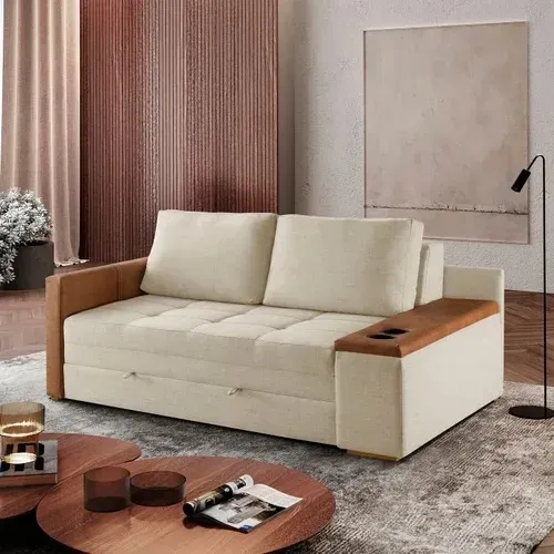 Sofá Cama Casal 1,60m Liz  Design Moderno l66