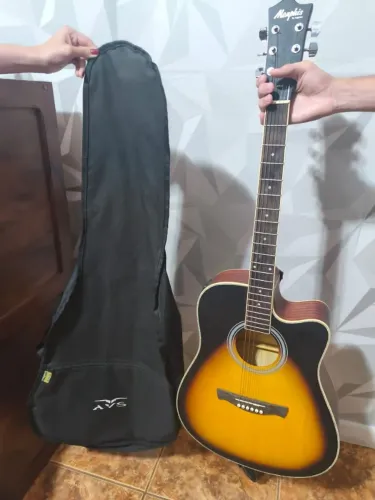 Violão Memphis MW20 (by Tagima) com Afinador + Alça de apoio + Capa protetora