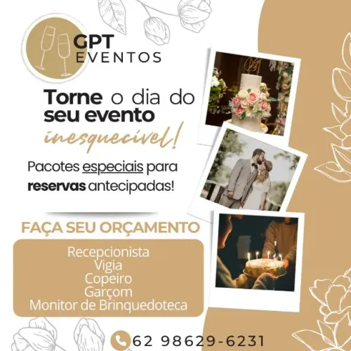 Garçom / Recepcionista / Cumim / Segurança