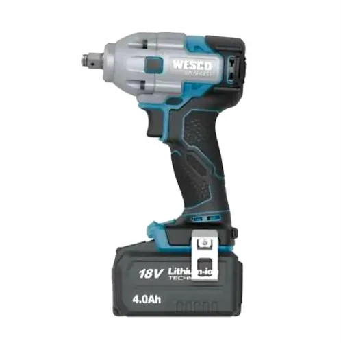CHAVE DE IMPACTO WESCO BRUSHLESS 1/2 POL 350NM C/1BAT 18V 2AH