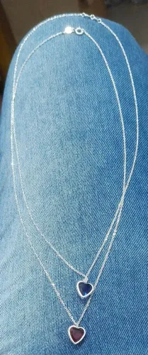 Colar de coração prata 925