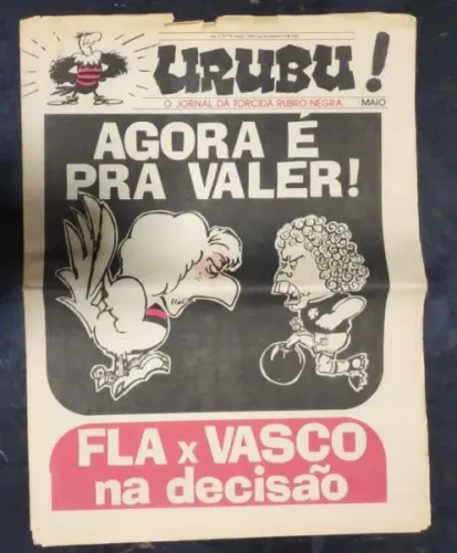 Flamengo. Jornal Urubu, da torcida rubro-negra, 1976