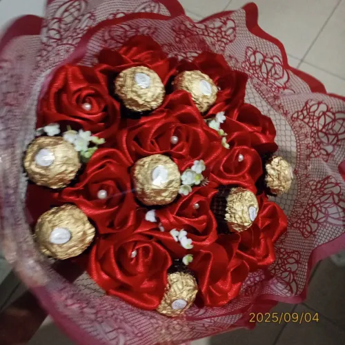 Buquê de cetim
