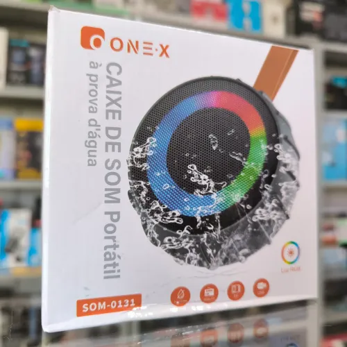 Caixa de som Bluetooth com led resistente a água