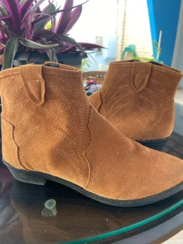 Bota Feminina Country de Couro 