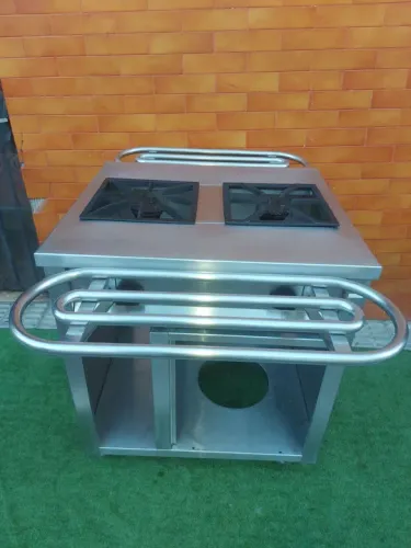 Fogão industrial inox 304 prateleira 