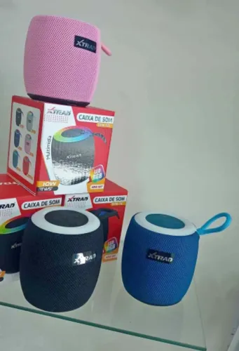 Caixa De Som Bluetooth RGB Portátil