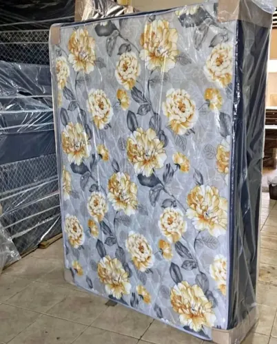 Cama Box Casal com Colchão Floral
