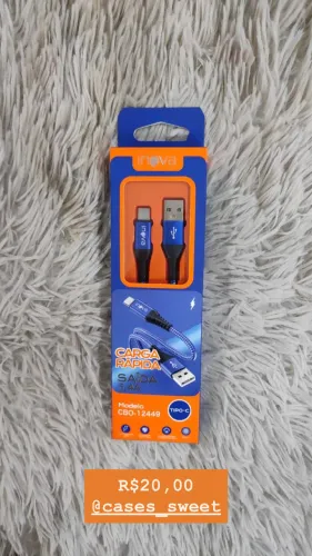 Cabo Carga Rápida 3.4A USB para Tipo C Inova CBO-12449
