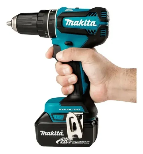 Parafusadeira Furadeira Imp Bateria 18v Brushless Makita Nf