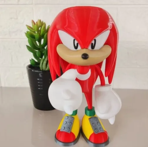 Knuckles (Sonic) - figura colecionável em impressão 3D