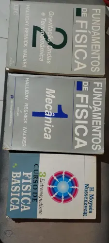 Livros de Física: Halliday, Resnick, Walker e Nussenzveig