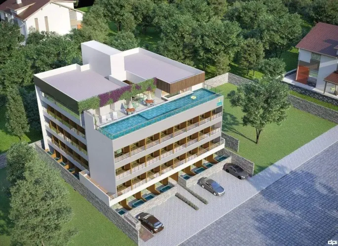 Apartamento pronto com Piscina privativa no centro de Porto de Galinhas