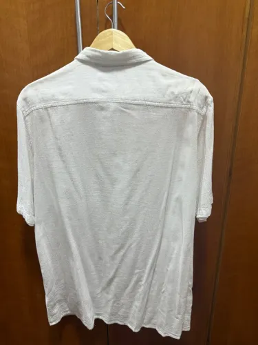Camisa de algodão branca
