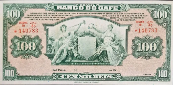 Cédula Antiga - Banco do Café  - FE