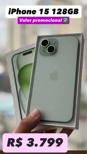iPhone 15 128GB - Seminovo com garantia?