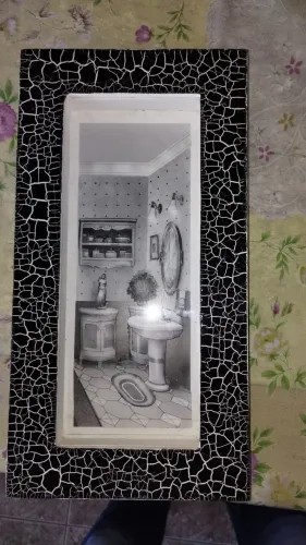 Quadro Decorativo Banheiro Vintage
