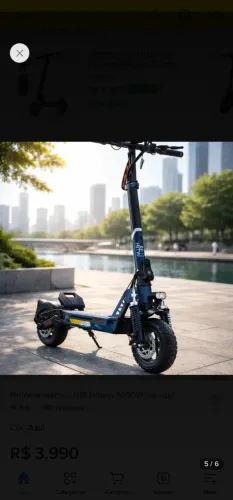 Patinete Elétrico Hitway H16 - 1000w 20ha