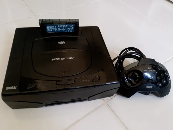 Sega Saturn Desbloq. Com jogos
