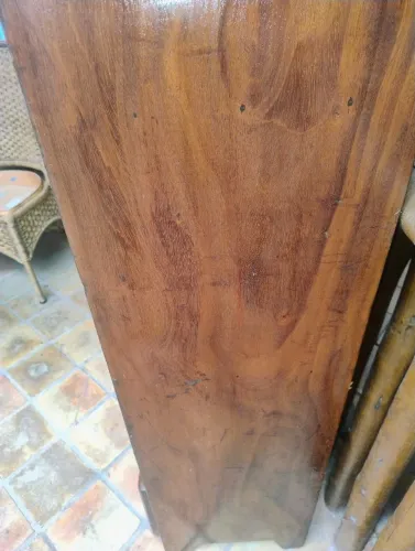 Vendo linda cristaleira rústica em madeira e espelho