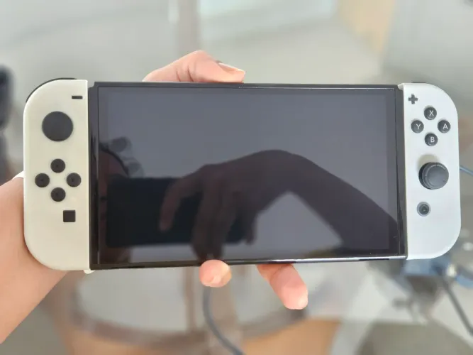 Nintendo Switch OLED Branco + mario kart + 2 Joy-Cons extras | 1 Ano de Uso