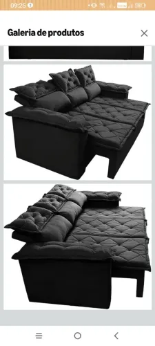 Sofá 3 lugares retrátil e reclinável cama 1.200,00 a vista e não aceita cartão