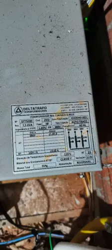Transformador 380 volts 7,5 kva