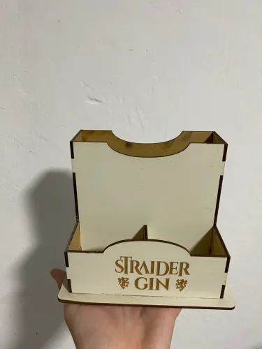 Porta guardanapos e sachês 